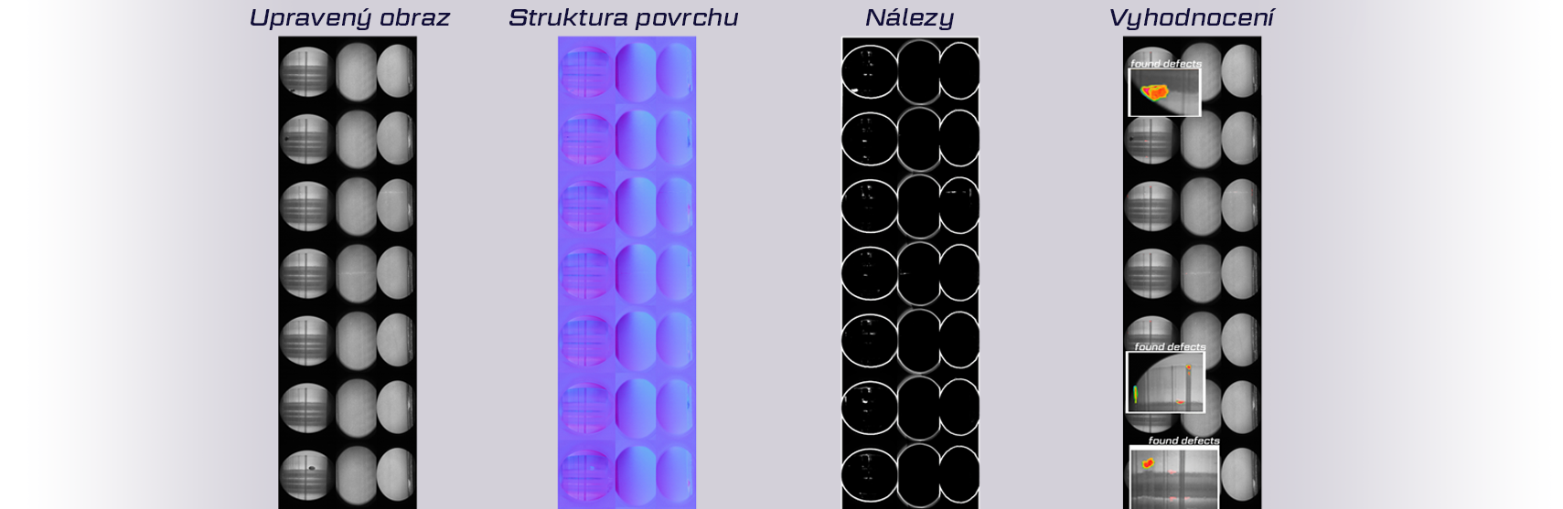 Jak Unity vyhledává vady na vnitřních stranách dílů