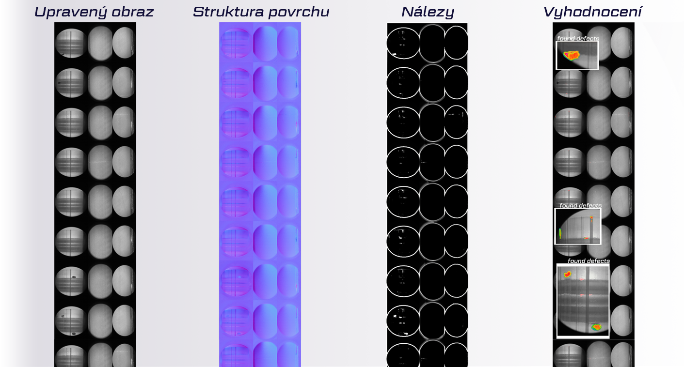 Jak Unity vyhledává vady na vnitřních stranách dílů